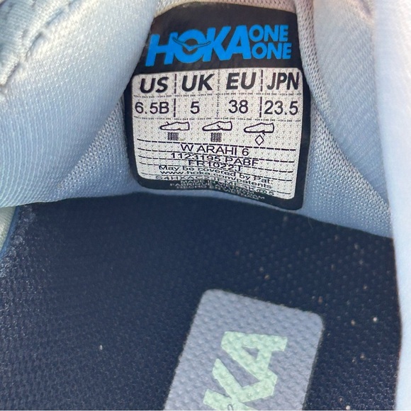 Hoka One One Arahi 6 Grey Running Sneaker Comfort Shoe Women’s Size 6.5 B - Picture 9 of 10